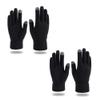 PitLite Touchscreen Knit Gloves Winter Magic Stretch Gloves Unisex Warm Full Fingers Touch Screen Gloves (2 Pairs, Black_Touchscreen) view 1