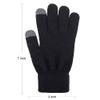 PitLite Touchscreen Knit Gloves Winter Magic Stretch Gloves Unisex Warm Full Fingers Touch Screen Gloves (2 Pairs, Black_Touchscreen) view 2