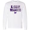 UGP Campus Apparel AL1346 - Kansas State Wildcats Tie Dye Type Long Sleeve T Shirt - Large - White view 1