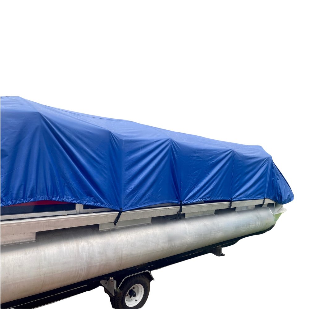PONTOON BOAT SOLUTIONS, Pontoon Boat Canvas Solution 18'-22' with 6" Rise