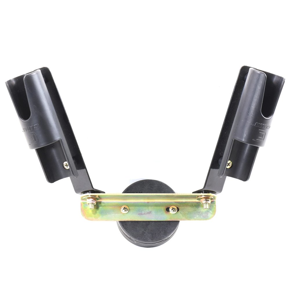 CLAM ClamLock Vertical 2-Rod Holder for Ice Fishing - Fits Most Hub Shelters - Durable and Easy Installation Ice Fishing Accessory