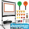 Jazzminton-Sport  The Original Paddle Game with Net for Indoors & Outdoors  Active, Joint-Friendly Family Fun  Like Badminton, Pickleball & Tennis with a Twist view 1