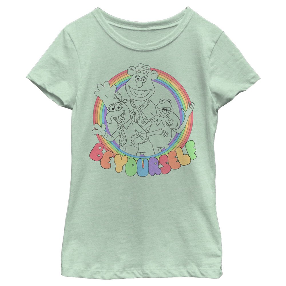 Fifth Sun girls Disney Muppets Be Yourself Short Sleeve Tee T Shirt, Mint, X-Small US