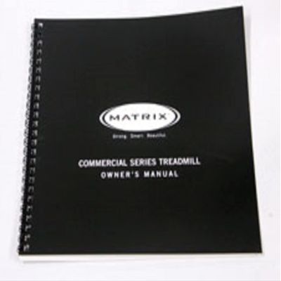 Owner Manual 038218-B Works W Matrix Fitness T5x-06-G3-110 - TM65D Treadmill