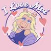Fifth Sun Disney Muppets I Love Moi Girls Short Sleeve Tee Shirt, Light Pink, Small view 2