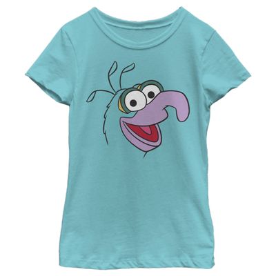 Fifth Sun Disney Muppets Gonzo Girls Short Sleeve Tee Shirt, Tahiti Blue, X-Large