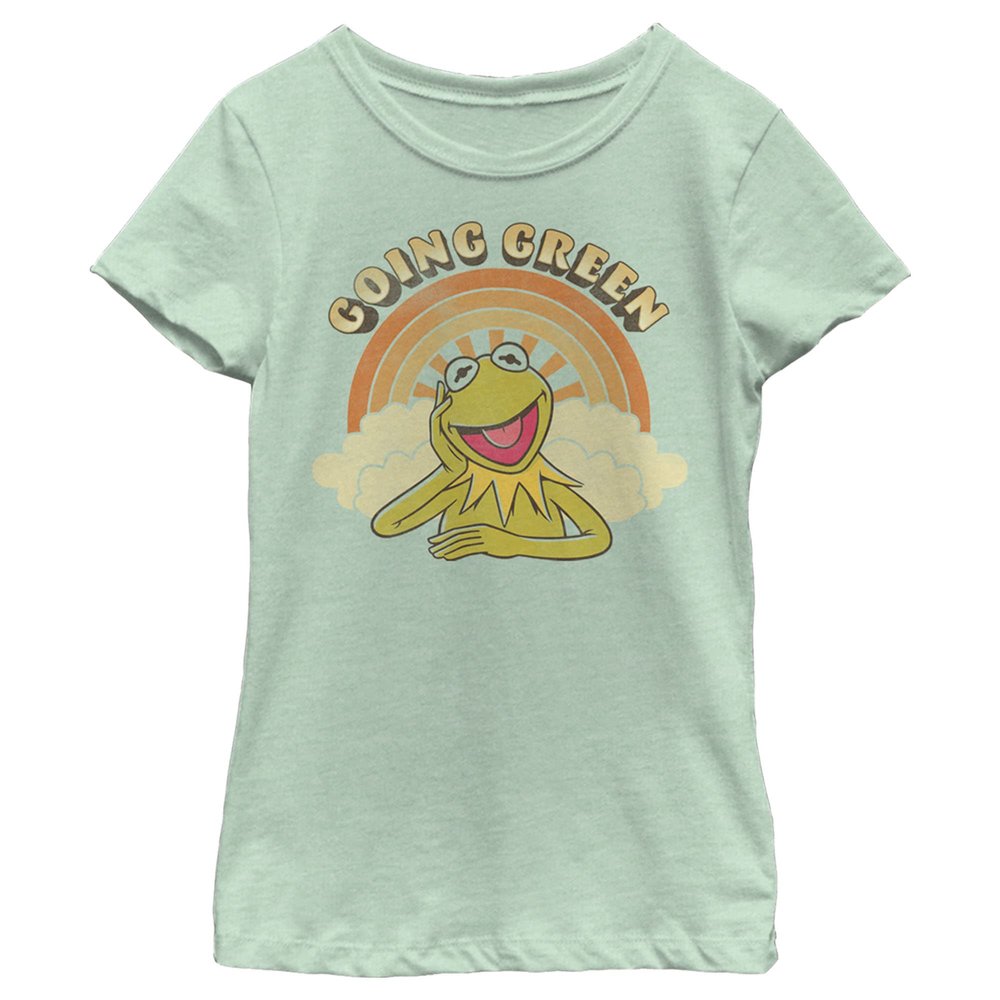 Disney Muppets Green Kermit Girls Short Sleeve Tee Shirt