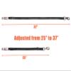 Adjustable Trailer Tie 2 Pack-Horse Trailer Nylon Strap TieAdjusted from 25 to 37 (Black) view 2