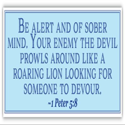 1 Peter 5:8 | Be Alert and of Sober Mind | Car Sticker 3x8 inches