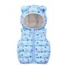 0-4 Years Toddler Baby Bear Ears Hooded Vest Boys Girls Cartoon Windproof Coat Hooded Warm Outerwear Waistcoat Light Blue view 1