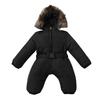 0-24 Months Infant Baby Padded Romper Jacket Girls Snowsuit Hooded Warm Outerwear Jacket Jumpsuit Coat