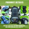 QLAEN Batters Elbow Guard Baseball and Softball for Adult Baseball Protective Gear PU Leather 2 Piece Elbow Pads Batting Protector view 3