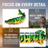 TRUSCEND Swimmax Fishing Lures with BKK Hook Easy Catch: Wiggling, Vibrating, Rattling Gurgling, Heavy-Duty Dyneema Fiber Jointed Swimbaits for Bass, Trout, Walleye, CrappieIdeal for Family Fishing view 3