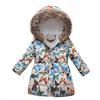 2-11 Years Toddler Baby Kids Girls Winter Long-Sleeved Parkas Hooded Fur Collar Plush Padded Warm Long Padded Jacket view 1