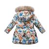 2-11 Years Toddler Baby Kids Girls Winter Long-Sleeved Parkas Hooded Fur Collar Plush Padded Warm Long Padded Jacket view 2