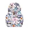 0-4 Years Toddler Baby Bear Ears Hooded Vest Boys Girls Cartoon Windproof Coat Hooded Warm Outerwear Waistcoat White view 2