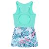 TTAO Kids Girls One Piece Keyhole Back Unitard Jumpsuit Gymnastics Workout Dance Yoga Leotard Bodysuit Green Palm Leaf 4 Years view 4