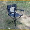 ARROWHEAD OUTDOOR 360 Degree Swivel Hunting Chair w/Armrests, Perfect for Blinds, No Sink Feet, Supports up to 450lbs, Carrying Case, Steel Frame, Fishing, High-Grade 600D Canvas, USA-Based Support, view 2