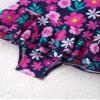 Manyakai Kids Girls Ruffle Flounce Swimwear One Piece Self Tie Straps Bathing Suit Bikini Swimsuit Navy Blue Floral 16 Years view 4