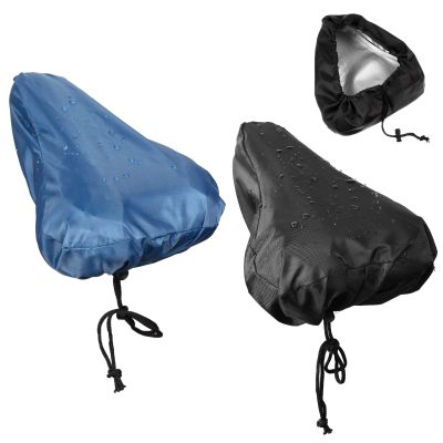 2 Pieces Waterproof Bike Seat Rain Cover with Drawstring Mountain Bicycle Dust Protective Cushion Saddle Navy Rain Accessories for Men Women