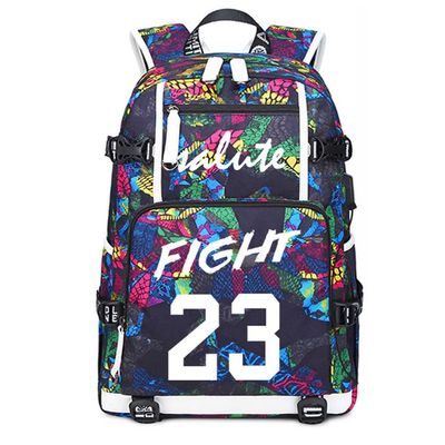 Basketball Player 23 Luminous Backpack Travel Daypacks Fans Bag for Men Women (Style 10)