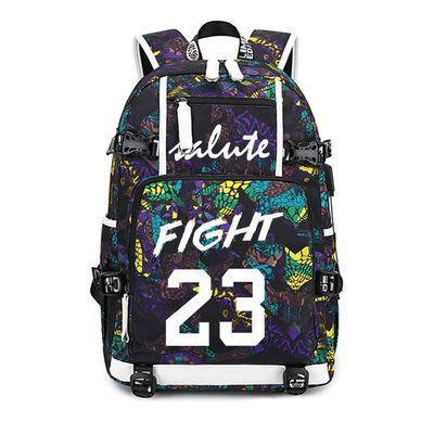 Basketball Player 23 Luminous Backpack Travel Daypacks Fans Bag for Men Women (Style 4)