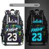 Basketball Player 23 Luminous Backpack Travel Daypacks Fans Bag for Men Women (Style 4) view 2