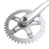42T Road Bicycle Crankset Single Speed Bike Crank 175mm Fixed Gear Bike Sliver Chainwheel Sprocket Wheel 6061 Aluminum (Silver) view 4