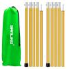 SAN LIKE Aluminum Tent Poles for Tarp & Awnings - 75in Adjustable, Collapsible Poles - 2 Sets (5 Sections) view 1