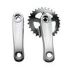 25/28T Children Kids Bicycle Crankset Single Speed Crank Set Square Hole Aluminum Alloy102/114mm Crank Bike Parts (28T 114mm) view 1