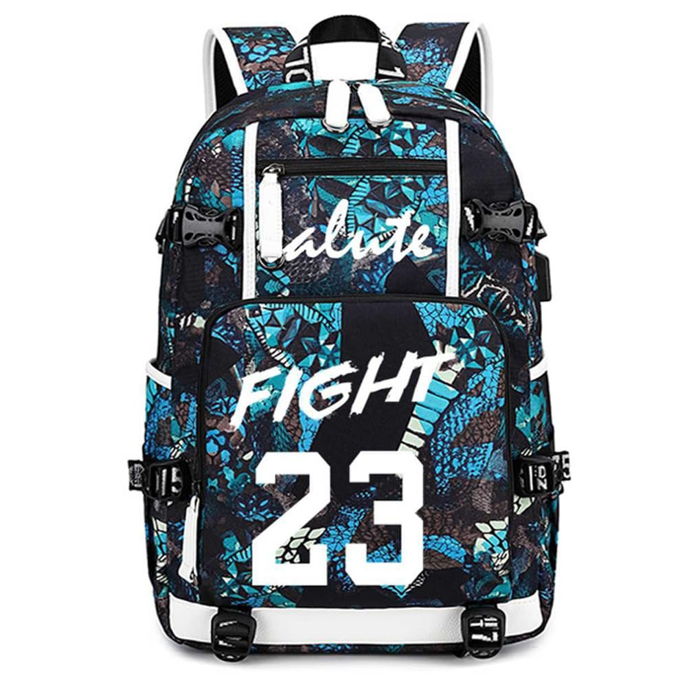 Basketball Player 23 Luminous Backpack Travel Daypacks Fans Bag for Men Women (Style 13)