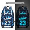 Basketball Player 23 Luminous Backpack Travel Daypacks Fans Bag for Men Women (Style 16) view 2