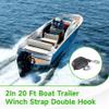 2 Inch 20 Feet Boat Trailer Winch Strap Double Hook Replacement for 9642019 Replacement for Towing Vehicles Boats view 2