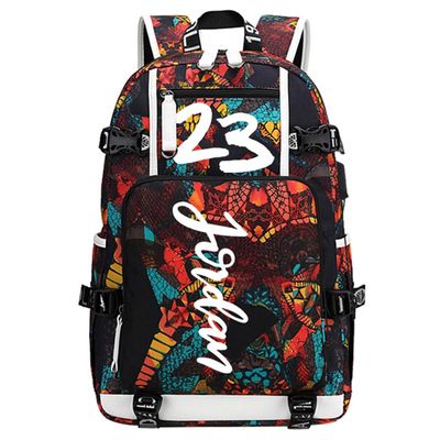 FANwenfeng Basketball Player 23 Luminous Backpack Travel Daypacks Fans Bag for Men Women (Style 3)