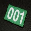 001 Woven Morale Patch Green Hook Loop Backing Measuring 4" x 2.45" view 1