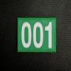 001 Woven Morale Patch Green Hook Loop Backing Measuring 4" x 2.45" view 2