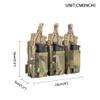 EXCELLENT ELITE SPANKER AK Magazine Pouch Triple Open Top Molle Mag Pouch for AK47 AK74 AR-15 Pmags Magazine(Triple-Multicam) view 2