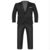 Sywiyi Mens 2 Piece Dressy Suit Classic Fit Gentleman Outfit Wedding Party Formal Blazer Jacket with Pants Set Black Small view 2