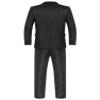 Sywiyi Mens 2 Piece Dressy Suit Classic Fit Gentleman Outfit Wedding Party Formal Blazer Jacket with Pants Set Black Small view 3