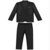 Sywiyi Mens 2 Piece Dressy Suit Classic Fit Gentleman Outfit Wedding Party Formal Blazer Jacket with Pants Set Black Small view 4