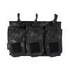 EXCELLENT ELITE SPANKER AK Magazine Pouch Triple Open Top Molle Mag Pouch for AK47 AK74 AR-15 Pmags Magazine(Triple-Multicam Black) view 1