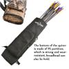 AMEYXGS Archery Back Arrow Quiver Shoulder Arrow Holder Hanged Target Shooting Quiver Bag for Arrows with Front Pockets (Black) view 4