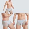 Agoky Men's Mesh Boxer Briefs Breathable Quick Dry Swim Trunks Unlined Underwear Shorts Grey Small view 3