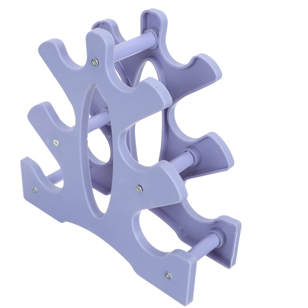 1pc Dumbbell Rack Sturdy Double-sided Abs Storage Stand for Dumbbells Wear-resistant Fitness Holder for Home Gym Use
