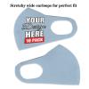 10 Pack Custom Face Mask Text Photo Logo Customized Masks Unisex, Light Blue view 3