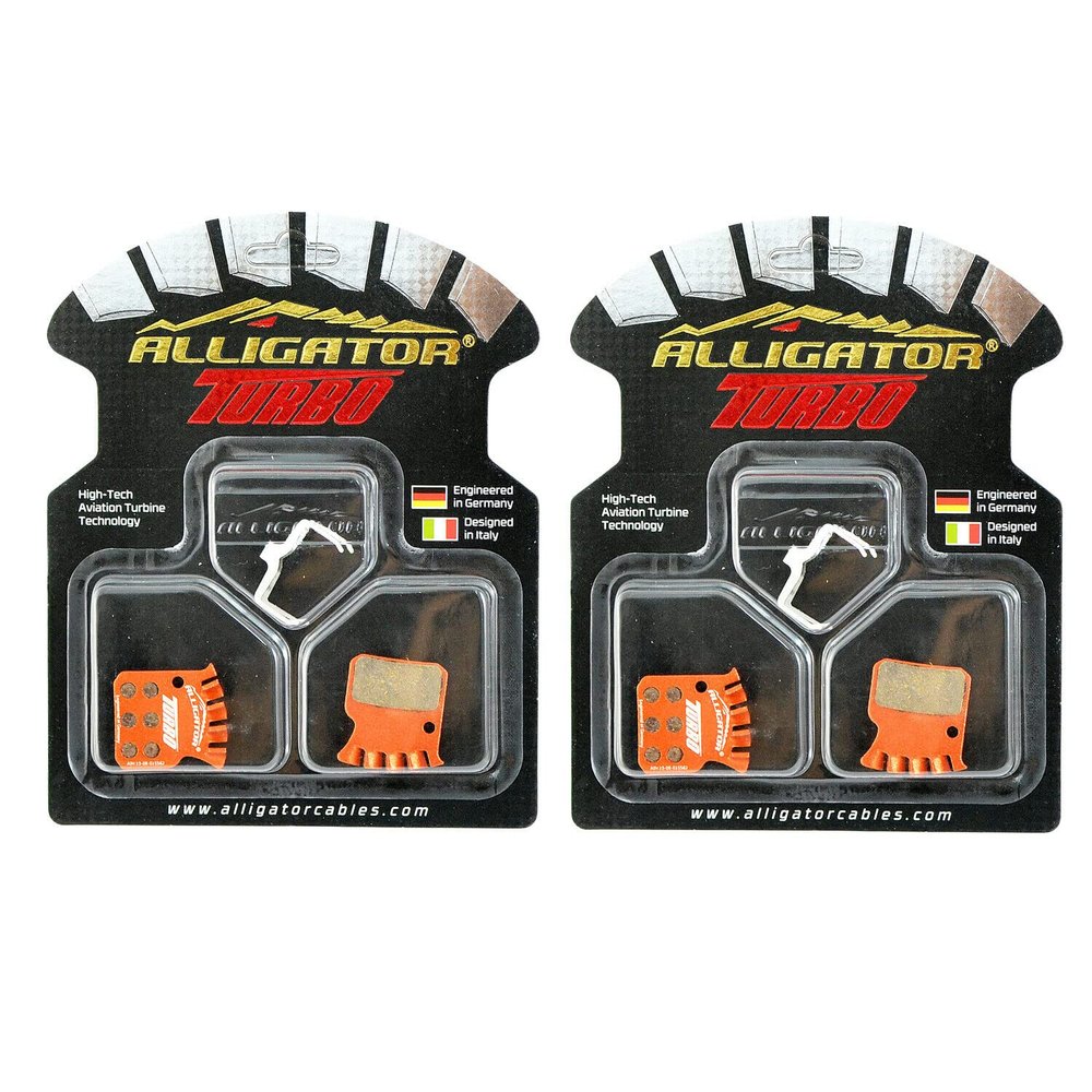 Alligator Turbo Disc Brake Pads Fit SRAM RED 22 / Force 22 / Rival 22, 2 Pack, AR2434