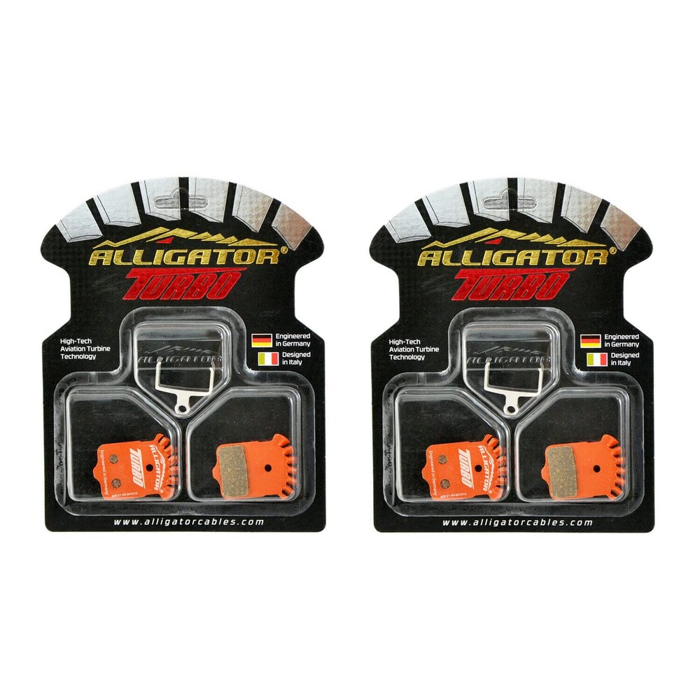 Alligator Turbo Disc Brake Pads Fit AVID Elixir(Except Elixir 1,3)/SRAM XX/XO(Only Alligator Turbo Disc Brake Pad),2 Pack, AR2432