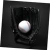 Wakauto 1pc Thicken Pitcher Baseball and Softball Gloves for Boy Girl and Adults Pu and Material Comfortable Fit for Training and Practice Black view 2