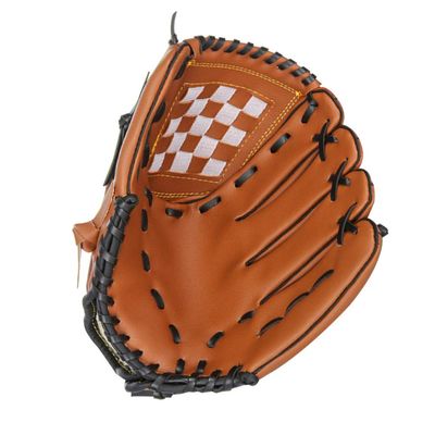 Wakauto 1pc Thicken Pitcher Baseball and Softball Gloves for Boy Girl and Adults Pu and Material Comfortable Fit Random Stitching Color Yellow
