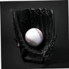 Wakauto 1pc Thicken Infielder's Baseball Glove for Boy Girl and Adults Pu and Softball Glove for Training Fit for Easy Catching and Scooping Black view 2
